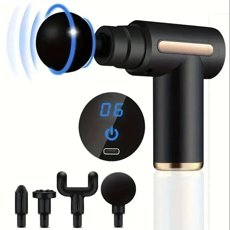 Mini Massageador Muscular Portátil – Alívio Profundo e Corpo Relaxado