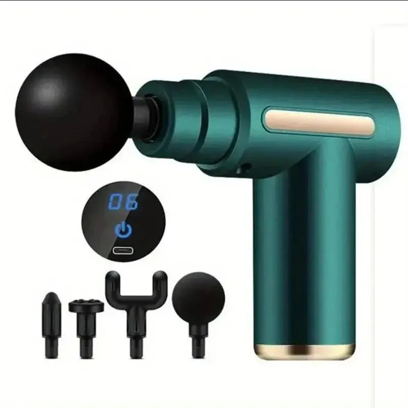 Mini Massageador Muscular Portátil – Alívio Profundo e Corpo Relaxado